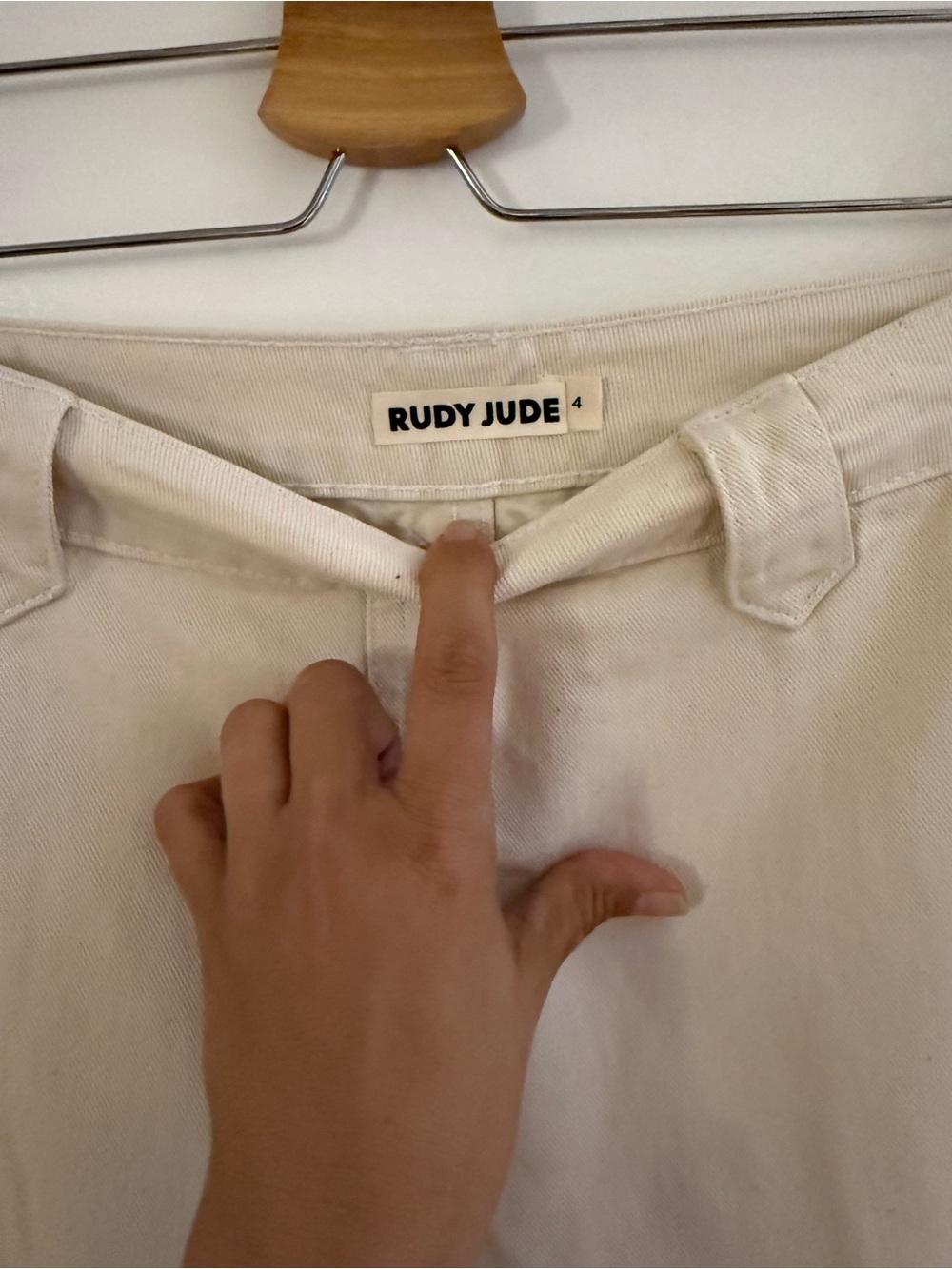 Rudy Jude Sailor Pant in Ecru - Picture 5 of 5